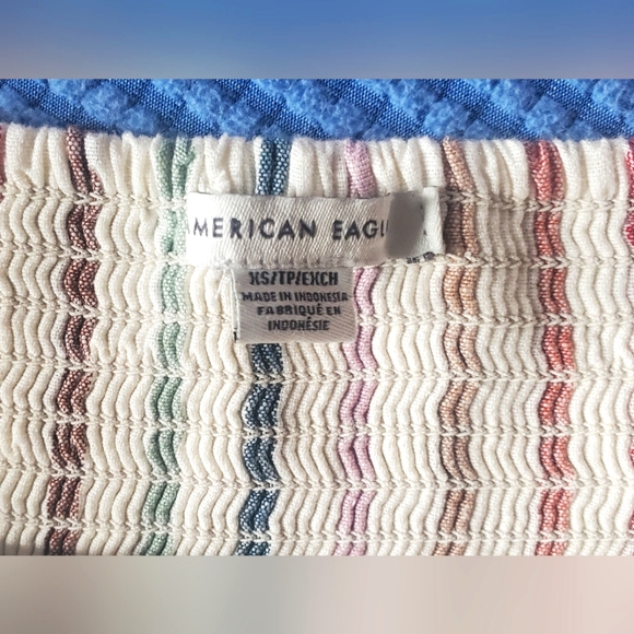 American Eagle Outfitters Red and Orange Halter Sundress - Picture 4 of 7